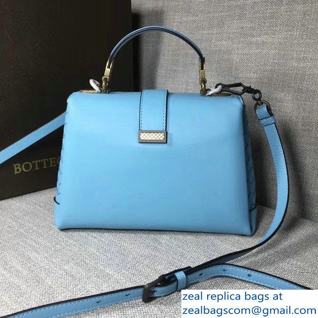 Bottega Veneta Calf Piazza Bag Sky Blue 2018