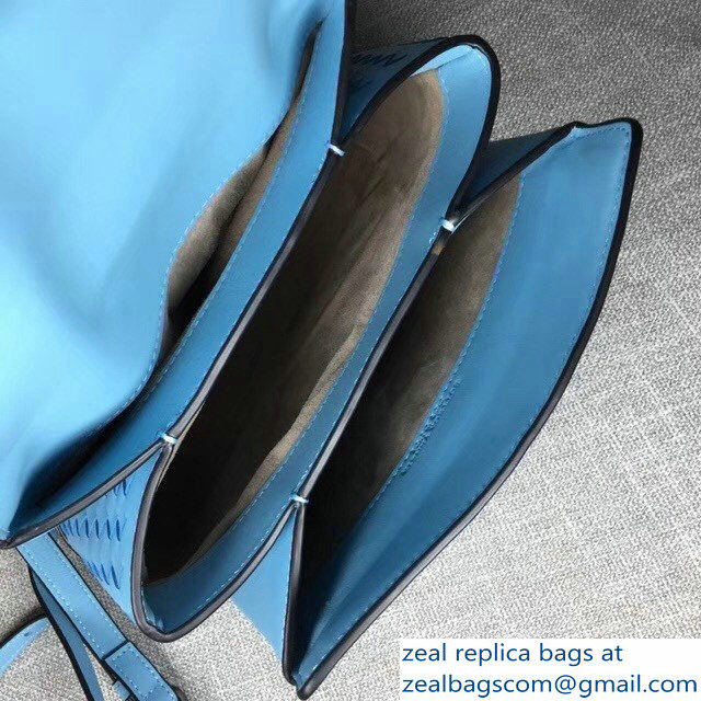 Bottega Veneta Calf Piazza Bag Sky Blue 2018
