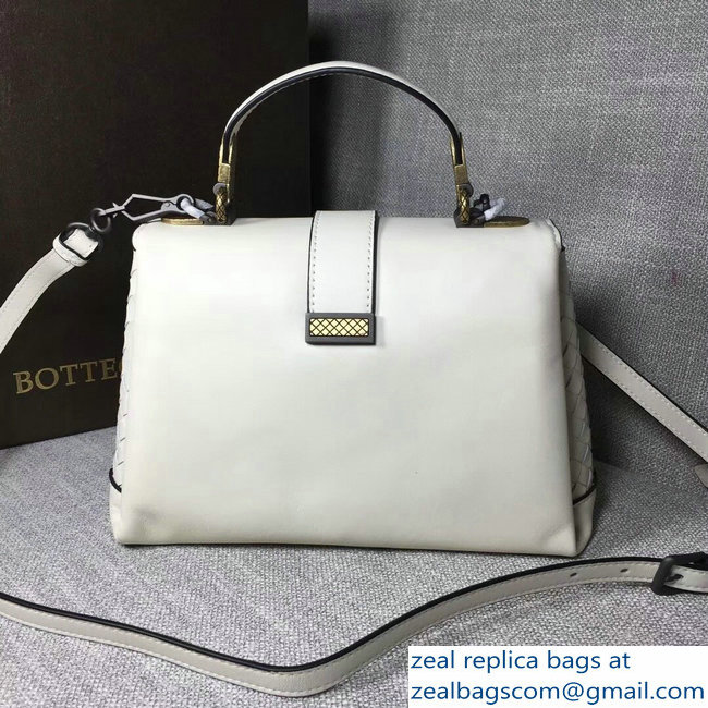 Bottega Veneta Calf Piazza Bag White 2018