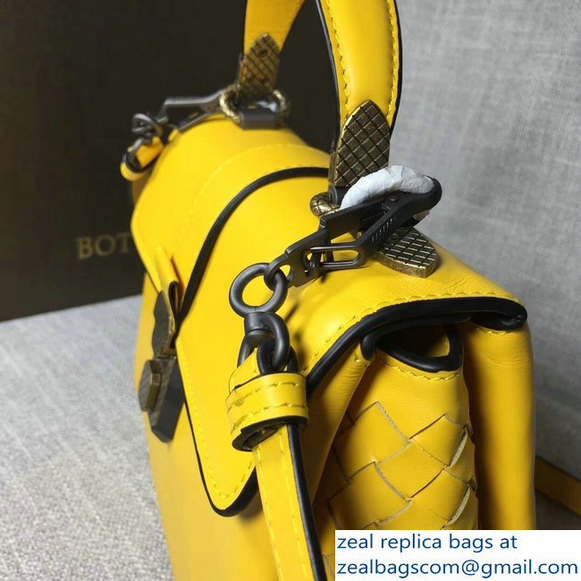 Bottega Veneta Calf Piazza Bag Yellow 2018 - Click Image to Close