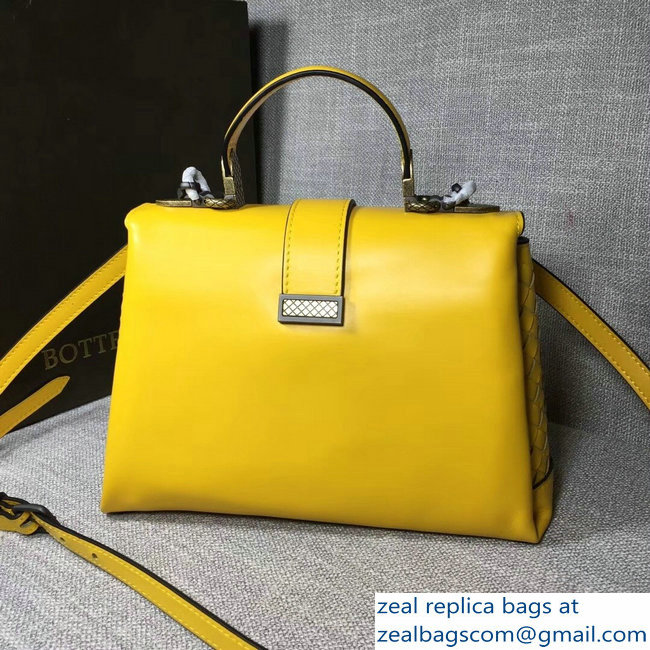 Bottega Veneta Calf Piazza Bag Yellow 2018