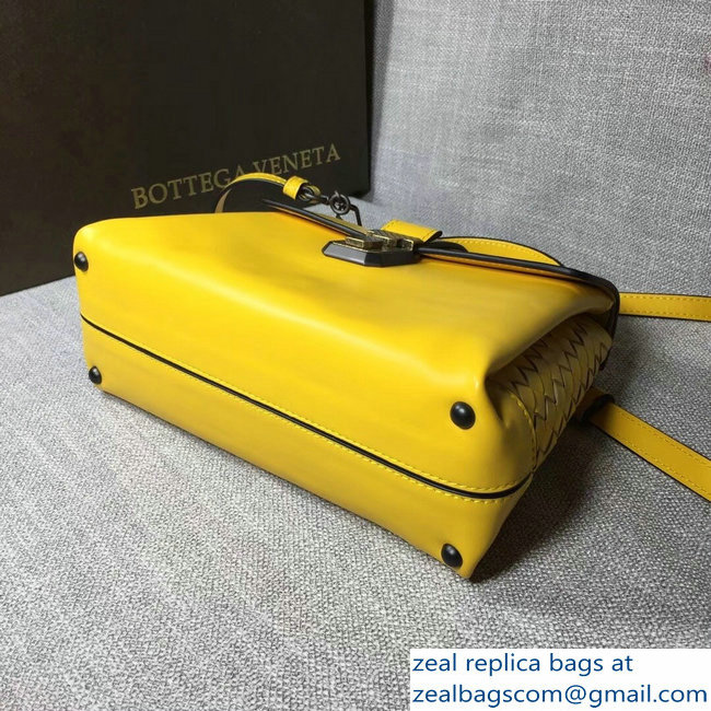 Bottega Veneta Calf Piazza Bag Yellow 2018