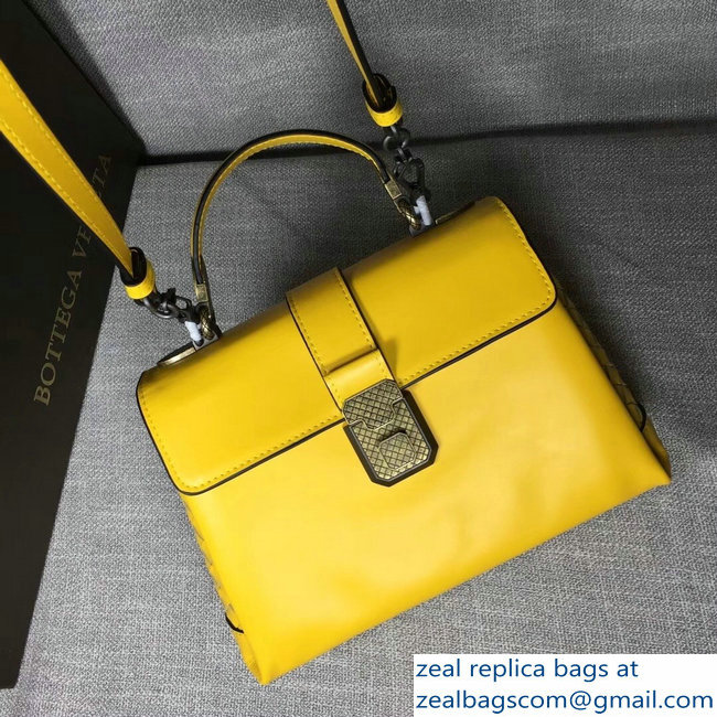 Bottega Veneta Calf Piazza Bag Yellow 2018