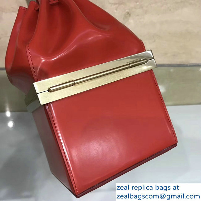 Celin Limited Edtion Calfskin Box Handle Bag Red 2018