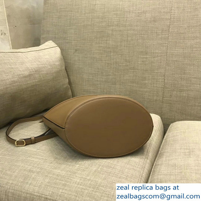 Celin Smooth Calfskin Cabas Clasp Bag Apricot 2018
