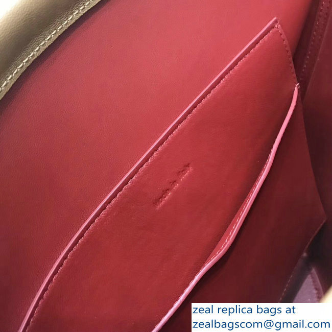 Celin Smooth Calfskin Cabas Clasp Bag Apricot 2018