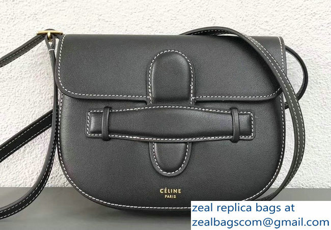 Celin Symmetrical Shoulder Belt Bag Black 2018