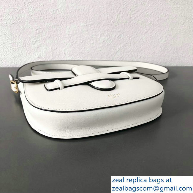 Celin Symmetrical Shoulder Belt Bag White 2018