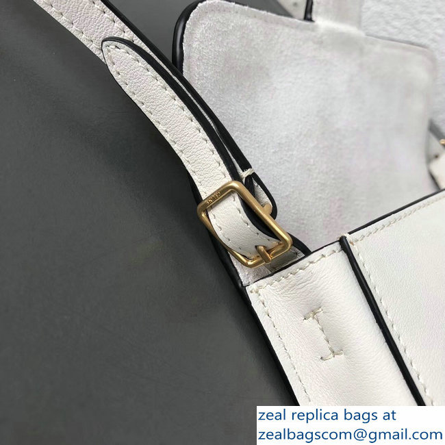 Celin Symmetrical Shoulder Belt Bag White 2018