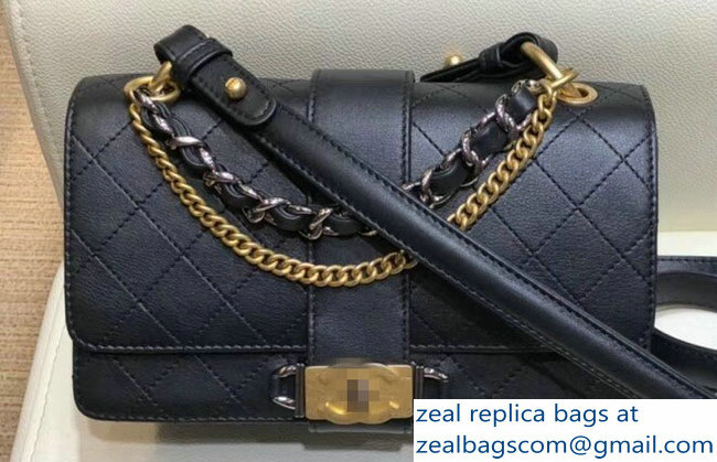 Chanel Calfskin Small Flap Bag A57577 Black 2018
