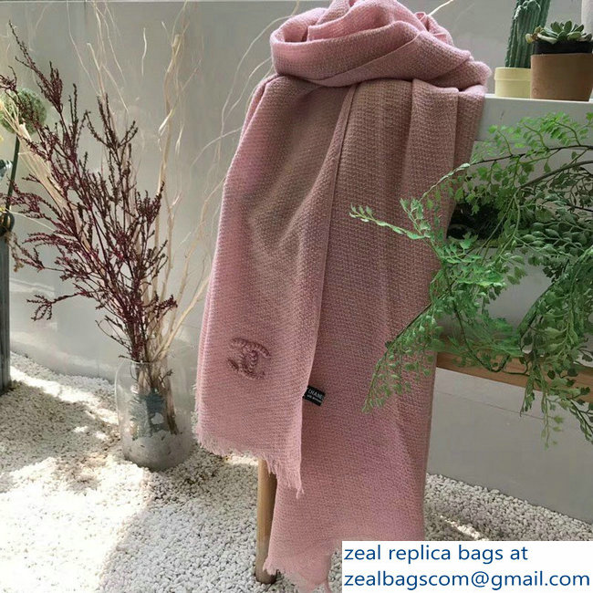Chanel CC Logo Cashmere Scarf 02 2018