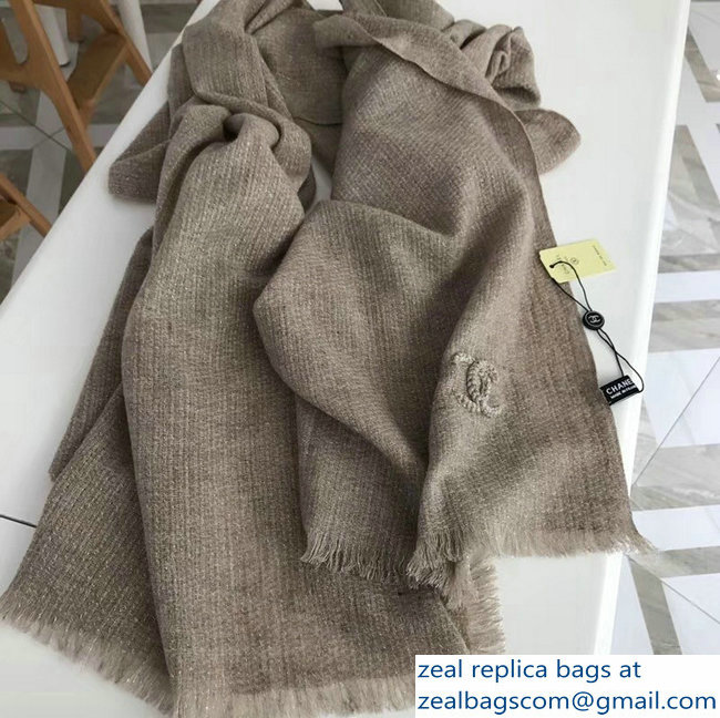 Chanel CC Logo Cashmere Scarf 04 2018