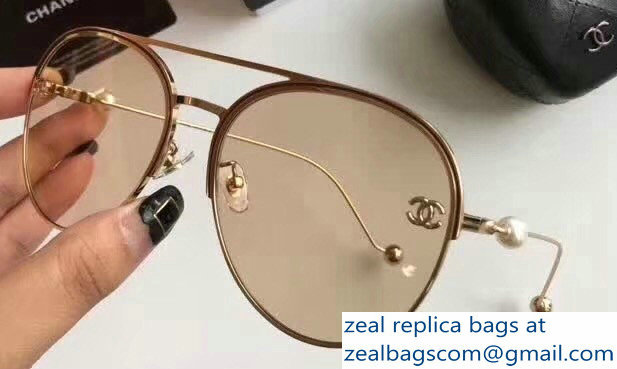 Chanel Logo Pearl Sunglasses 05 2018