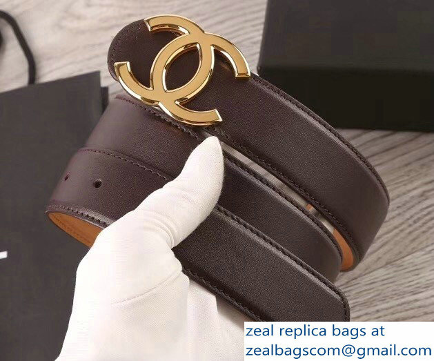 Chanel Width 3.5cm Leather Belt CH02