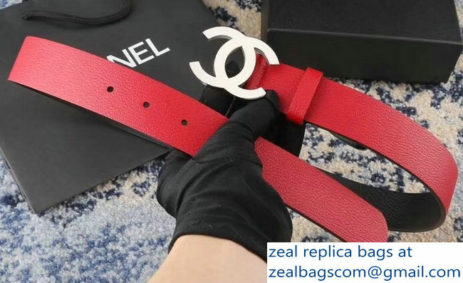 Chanel Width 3.5cm Leather Belt CH11