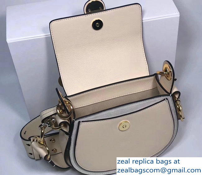 Chloe Shiny And Suede Calfskin Small Tess Bag Off White 2018 - Click Image to Close