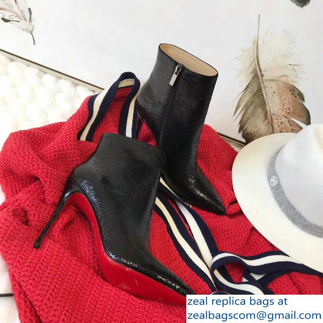 Christian Louboutin Heel 10.5cm Ankle Boots So Kate Booty Shiny Black 2018