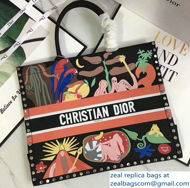Dior Book Tote Bag in Print Calfskin 01 2018