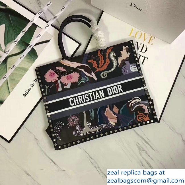 Dior Book Tote Bag in Print Calfskin 02 2018 - Click Image to Close