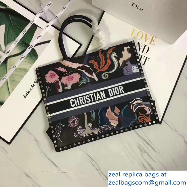 Dior Book Tote Bag in Print Calfskin 02 2018