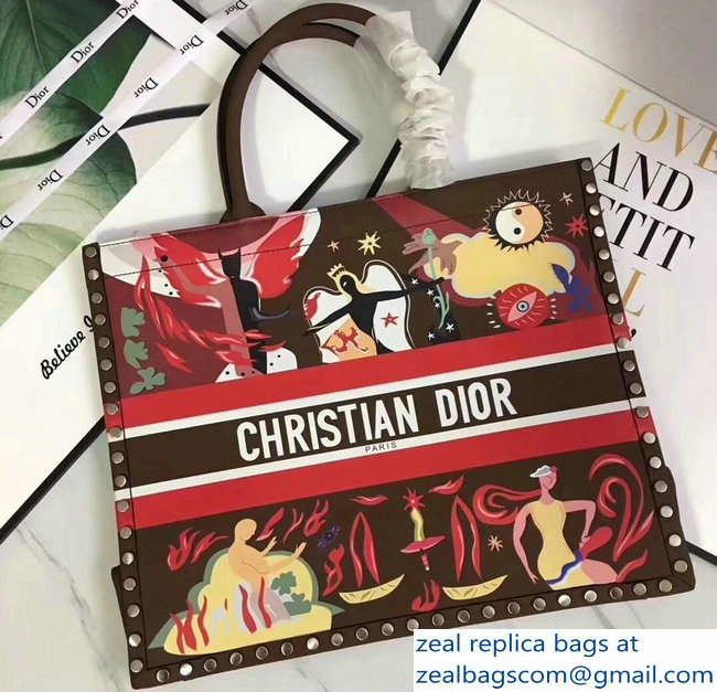Dior Book Tote Bag in Print Calfskin 03 2018