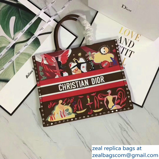 Dior Book Tote Bag in Print Calfskin 03 2018