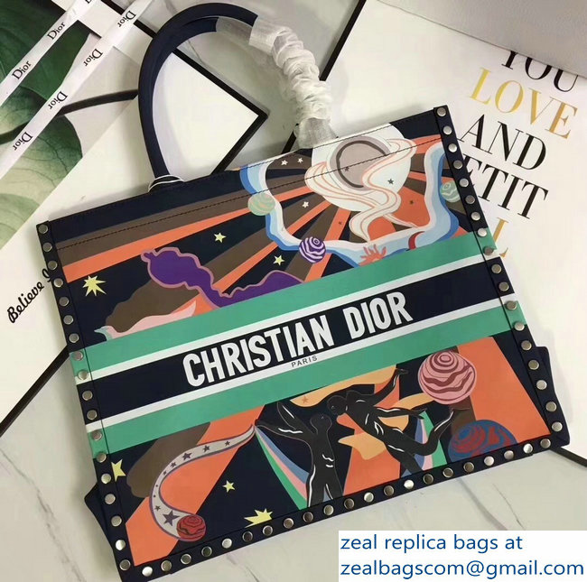 Dior Book Tote Bag in Print Calfskin 04 2018