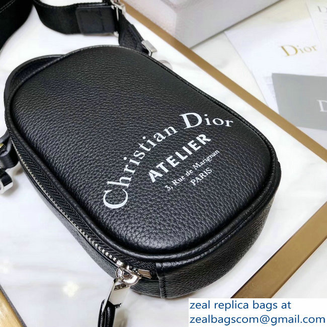 Dior Christian Dior Atelier Print Pouch Cross Body Bag Black 2018 - Click Image to Close