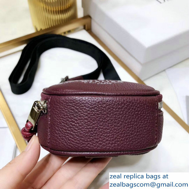 Dior Christian Dior Atelier Print Pouch Cross Body Bag Burgundy 2018 - Click Image to Close