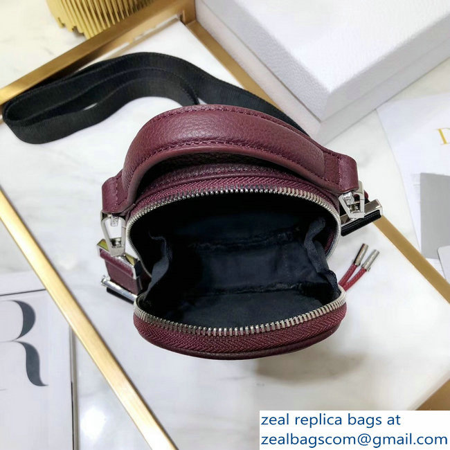 Dior Christian Dior Atelier Print Pouch Cross Body Bag Burgundy 2018 - Click Image to Close