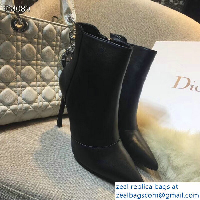 Dior Heel 10cm Star Ankle Boots Black 2018 - Click Image to Close