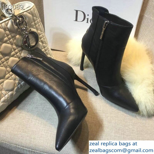 Dior Heel 10cm Star Ankle Boots Black 2018