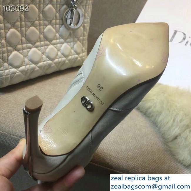 Dior Heel 10cm Star Ankle Boots Creamy 2018 - Click Image to Close