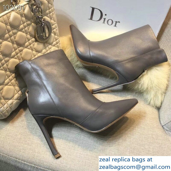 Dior Heel 10cm Star Ankle Boots Gray 2018 - Click Image to Close