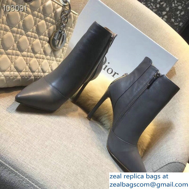 Dior Heel 10cm Star Ankle Boots Gray 2018 - Click Image to Close