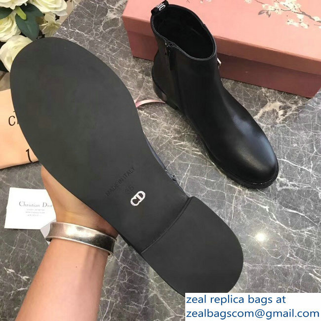 Dior Logo Ankle Boots Black 2018 - Click Image to Close