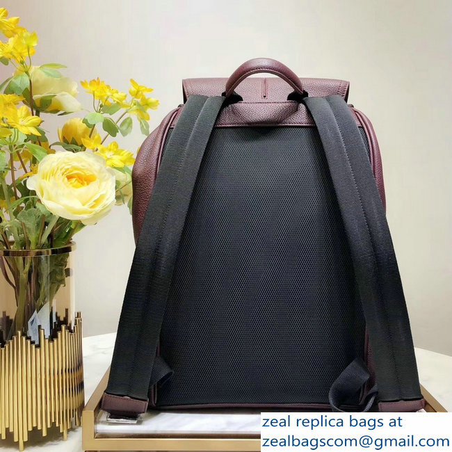 Dior Motion Rucksack Backpack Bag In Calfskin Burgundy 2018