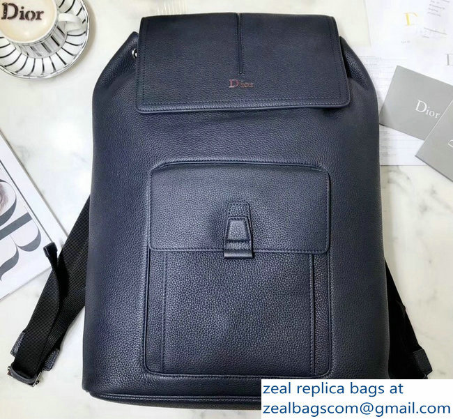 Dior Motion Rucksack Backpack Bag In Calfskin Navy Blue 2018 - Click Image to Close