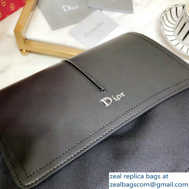 Dior Motion Rucksack Backpack Bag In Nylon and Calfskin Black 2018