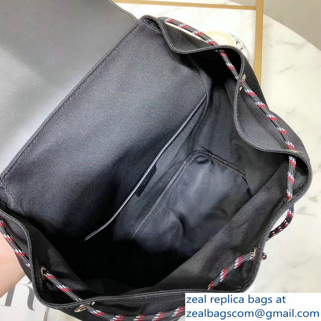 Dior Motion Rucksack Backpack Bag In Nylon and Calfskin Black 2018