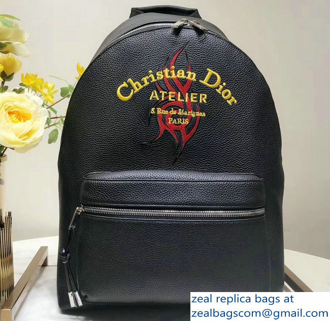 Dior Rider Rucksack Backpack Bag Christian Dior Atelier Print 2018 - Click Image to Close