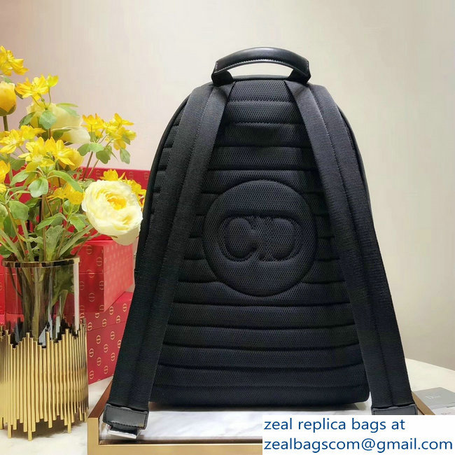 Dior Rider Rucksack Backpack Bag In Nylon With Multiple Patches Black 2018 - Click Image to Close