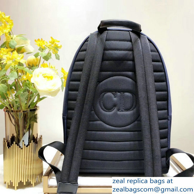 Dior Rider Rucksack Backpack Bag In Nylon With Multiple Patches Navy Blue 2018 - Click Image to Close