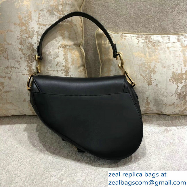 Dior Saddle Bag In Calfskin Black 2018 - Click Image to Close