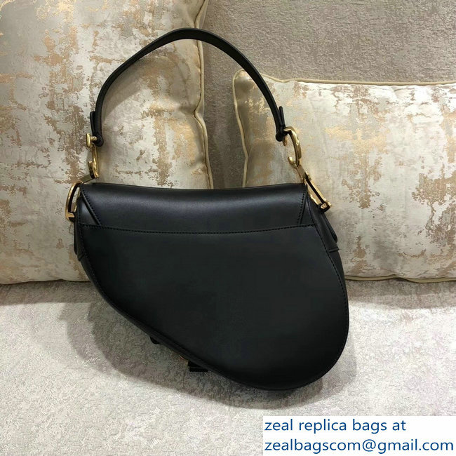 Dior Saddle Bag In Calfskin Black 2018