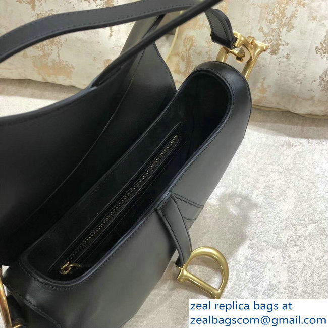 Dior Saddle Bag In Calfskin Black 2018