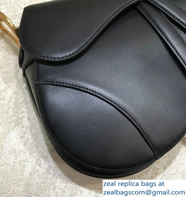 Dior Saddle Bag In Calfskin Black 2018