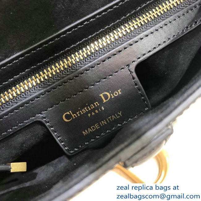 Dior Saddle Bag In Calfskin Black 2018