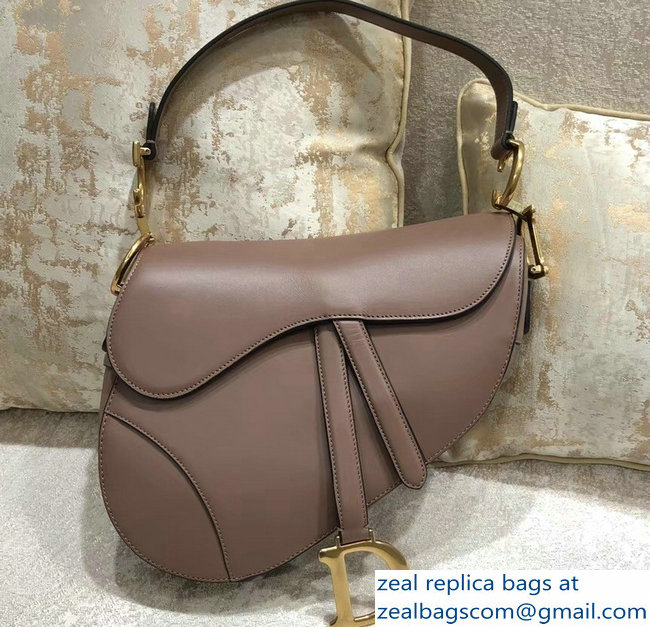 Dior Saddle Bag In Calfskin Nude Pink 2018