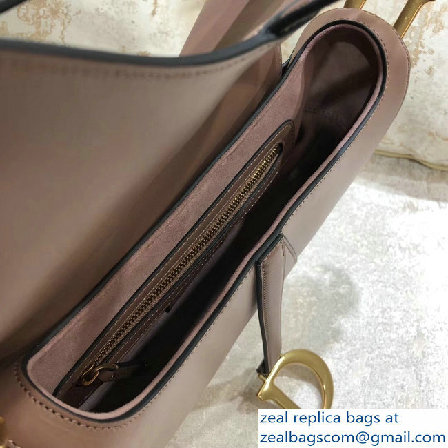 Dior Saddle Bag In Calfskin Nude Pink 2018 - Click Image to Close